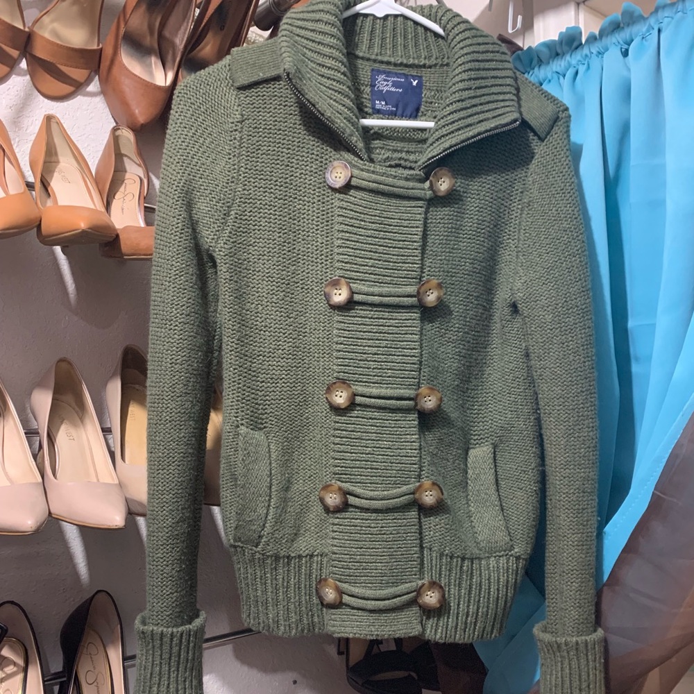 American Eagle zip up Sweater